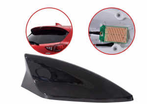 ANTENA TIPO BMW ADHESIVA NEGRO BLISTER (IMITACION)