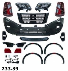BODY KIT NISSAN NP300 2018-21D/CAB  TRANSFORMA A FRONTIER  2022-24