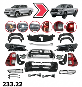 BODY KIT TOYOTA HILUX 2015-21D/CAB 4X4  TRANSFORMA A HILUX D/CAB 4X4 2022-23