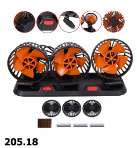 VENTILADOR DE 5 ASPAS TRIPLE360°