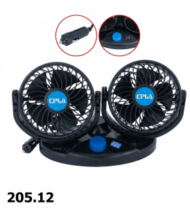 VENTILADOR DE 5 ASPAS DOBLEC/SWITCH base ovalada