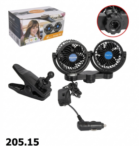 VENTILADOR PLASTICO DE  5 ASPASCABECERA  360° 5V2.1A